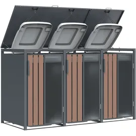 Westmann Mülltonnenbox Status 198 x 80 x 116 cm anthrazit