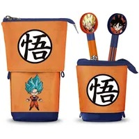 Karactermania Dragon Ball Super-Cute Federmäppchen + 2 Radierbare Gelstifte, Orange, 11,5 x 17 cm