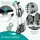aktivshop Indoor-Rollator Wohnungsrollator leicht faltbar mit abnehmbarem Tablett weiß