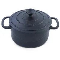 Carparts-Online GmbH 20cm Kochtopf Bräter Gusseisen Antihaftbeschichtet Massiv 3,5kg