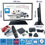 19" Smart TV (webOS Von LG) HD 12V 24V 240V Freeview & SAT Tuner, Magic Remote