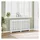 vidaXL Heizkörperverkleidung Modernes Latten-Design Weiß 149x20x82 cm