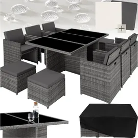 Tectake New York Set 11-tlg. grau