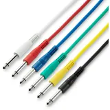 Adam Hall Cables 3 STAR IPP 0030 SET - 6er Set Patchkabel 6,3 mm Klinke mono 0,30 m