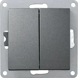 McPower ''Flair'' 2-fach, 250V/10A, UP, anthrazit