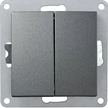 McPower ''Flair'' 2-fach, 250V/10A, UP, anthrazit