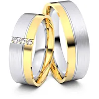 Trauringe Bocholt 333er Weifl-/Gelbgold - 4445