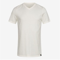 Tom Fyfe T-Shirt Merino T-Shirt V-Ausschnitt Herren weiß XL