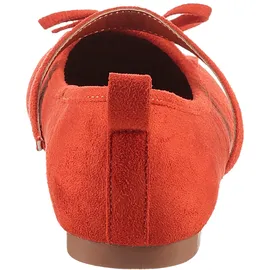 aniston shoes Ballerina ANISTON SHOES, Damen, Gr. 39, orange (orange, rot), Textil, Veloursleder, Schuhe Ballerina, Riemchenballerina, Schlupfschuh, Loafer, Slipper