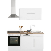 Kochstation Küchenzeile »KS-Samos«, mit E-Geräten, Breite 170 cm, weiß