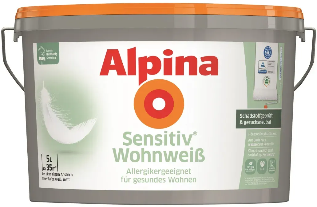 Alpina Sensitiv Wohnweiß 5 L