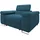 Mirjan24 Sessel Torezio Cord 134 x 90 x 102 cm Blau mit Einstellbaren Kopfstützen
