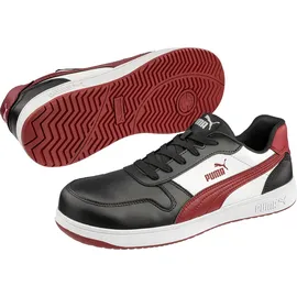 Puma Sicherheitsschuhe, Frontcourt BLK/WHT/RED Low S3 (S3, 42