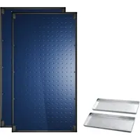 Bosch Solaranlage SO748, Flachdach mit Beschwerungswannen