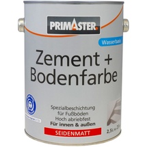 Primaster Zementfarbe und Bodenfarbe 2,5 l kieselgrau seidenmatt