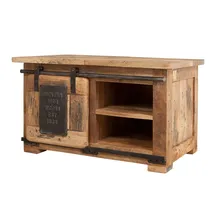 MASSIVMOEBEL24.DE Truhe Mango 76x51x46 Natur lackiert Railway #134