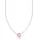 Thomas Sabo Kette mit pinkfarbenem Zirkonia-Anhänger Silber