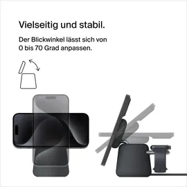 Belkin BOOST CHARGE Pro 2in1 Ladedock mit MagSafe 15 Watt dunkelgrau