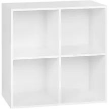 Woltu Bücherregal 60 x 60 x 30 cm Weiß