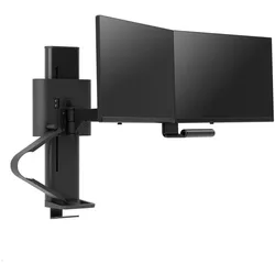 Ergotron TRACE Monitorhalterung für 2 Monitore mit C-Klemme (45-658-224), schwarz