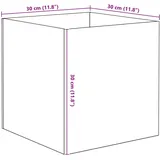 vidaXL Aquarium 30 l mit Speicher Transparent/Weiß