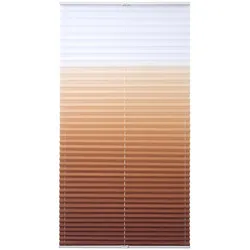 Plissee LIEDECO "Farbverlauf" Gr. 6, braun, B:100cm H:130cm, Obermaterial: 100% Polyester, Plissees