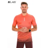 Salomon S-Lab ultra print kurzarm trikot rot herren vêtement running homme - M