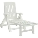 vidaXL Klappliege 78 x 32 x 233 cm Weiß