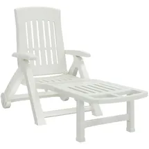 vidaXL Klappliege 78 x 32 x 233 cm Weiß
