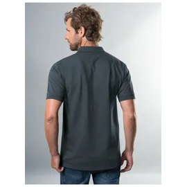 TRIGEMA Poloshirt TRIGEMA "TRIGEMA Poloshirt DELUXE Piqué", Herren, Gr. S, grau (anthrazit), 100% Baumwolle, Basic, Shirts
