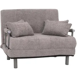 MCW Schlafsessel MCW-K29 Bouclé 190 x 100 x 0 cm Dunkelgrau mit Kissen