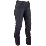 ROLEFF RACEWEAR Motorradhose Kevlar Jeans für Damen, Schwarz, Größe 35