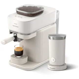 Philips Baristina Espressomaschine BAR303/00 Naturweiß inkl. Milchaufschäumer 