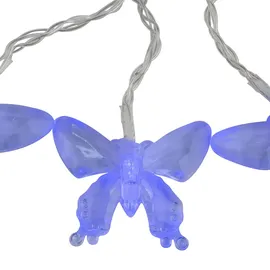 GLOBO Außenleuchte Solar Lichterkette Schmetterlinge Gartendeko Außenlampe, RGB LED Farbwechsel, 10x Led, L 470 cm