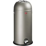 Wesco Kickmaster Maxi Abfallsammler 40 L Neusilber