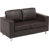 Vente-unique Sofa, 2-Sitzer - Kunstleder - Braun - ackley