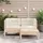vidaXL Garten-Lounge-Set 3-tlg. creme Kiefer