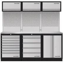 Kraftwerk Mobilio 3er Kombi Oberschrank Edelstahl
