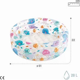 Intex 3-Ring Badebär Baby Pool 61 x 22 cm