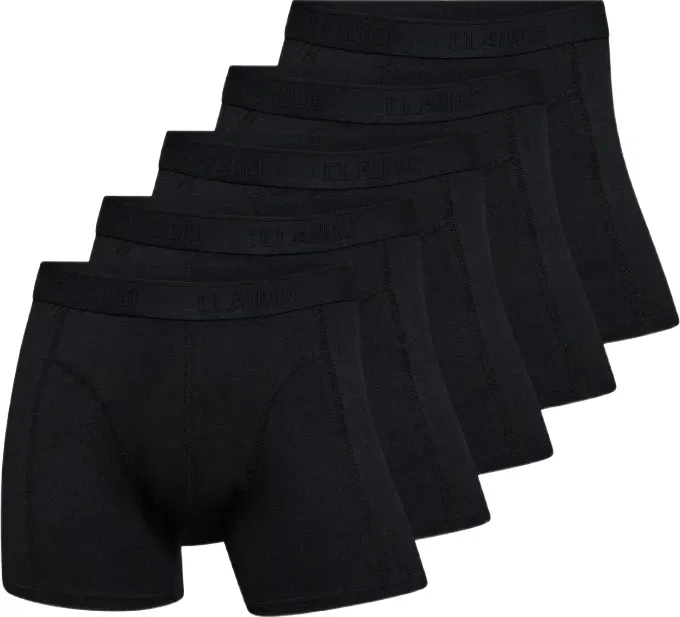Claudio 5er-Pack Boxershorts Schwarz Größe L