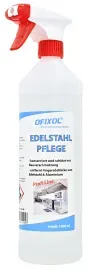 Ofixol Edelstahlpflege, pflegt alle Edelstahl- und Aluminium-Oberflächen, 1000 ml - Flasche