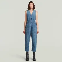 G-Star Relaxed Jumpsuit - Mittelblau - Damen - M