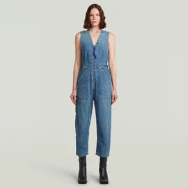 G-Star Relaxed Jumpsuit - Mittelblau - Damen - M