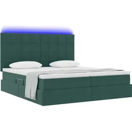 vidaXL Bett 180 x 200 cm Dunkelgrün