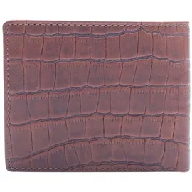 Esquire Croco Geldbörse RFID Schutz Leder 12 cm braun