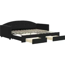 vidaXL Tagesbett 90 x 200 cm Schwarz