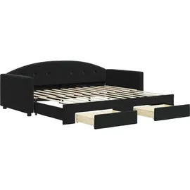 vidaXL Tagesbett 90 x 200 cm Schwarz
