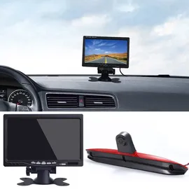 sedodogo Mit 7 Zoll LCD Monitor, Nachtsicht HD Doppelkameras Einparkhilfe Kamera Bremsleuchte Rückfahrkamera Ersatz für Mercedes Vito Mixto W639 BJ 2010/Benz Vito 639 Bj 2019 W447 109 111 114 BLUETEC LWB