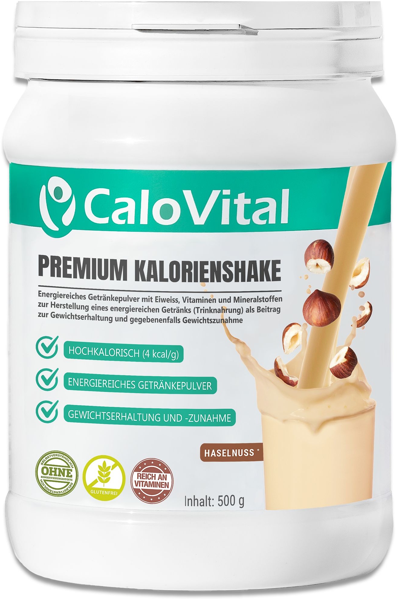 CaloVital | Hochkalorische Trinknahrung Sondennahrung für Gewichtszunahme 500 g