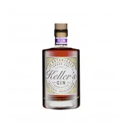 Keller’s Plum Distilled Gin vielseitiger Premium Gin aus 66 Botanicals mit fruchtiger Pflaume 35% - 500ml
